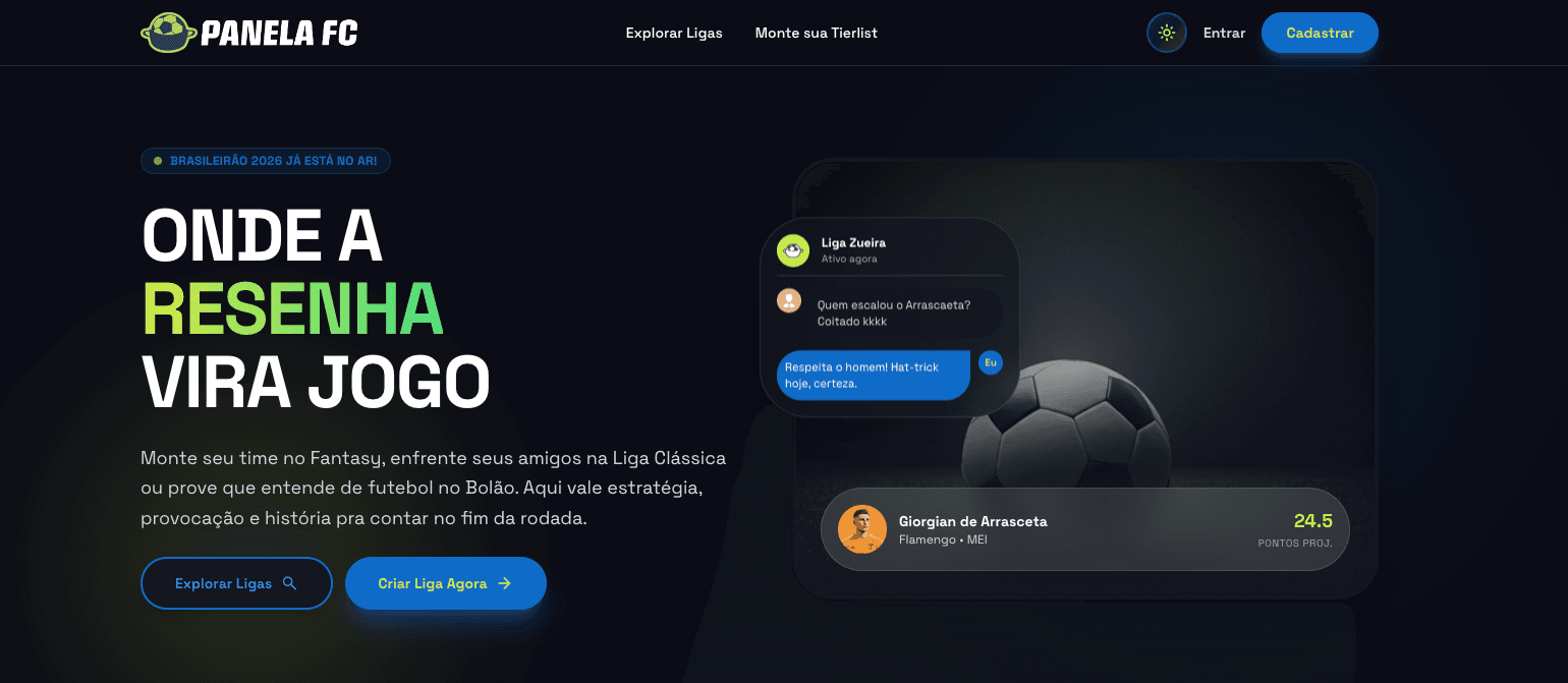 PanelaFC screenshot